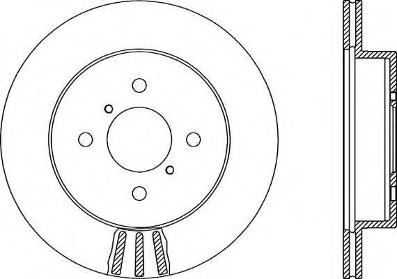 OPEN PARTS BDA192120 гальмівний диск