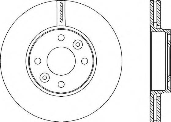 OPEN PARTS BDA198520 гальмівний диск