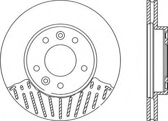 OPEN PARTS BDA212420 гальмівний диск