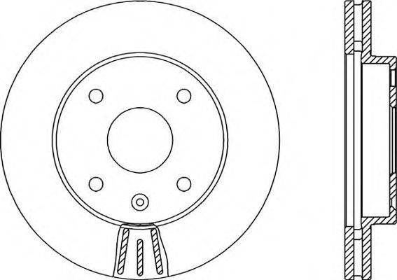 OPEN PARTS BDA214420 гальмівний диск