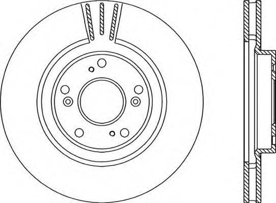 OPEN PARTS BDA220920 гальмівний диск