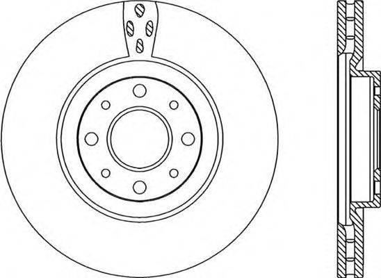 OPEN PARTS BDA221720 гальмівний диск