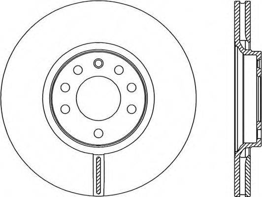 OPEN PARTS BDA230120 гальмівний диск