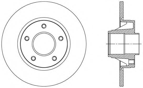 OPEN PARTS BDA230510 гальмівний диск