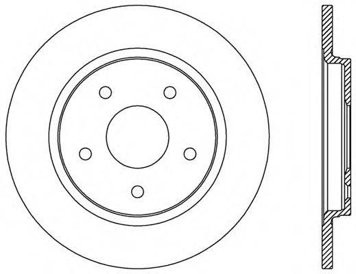 OPEN PARTS BDA253310 гальмівний диск