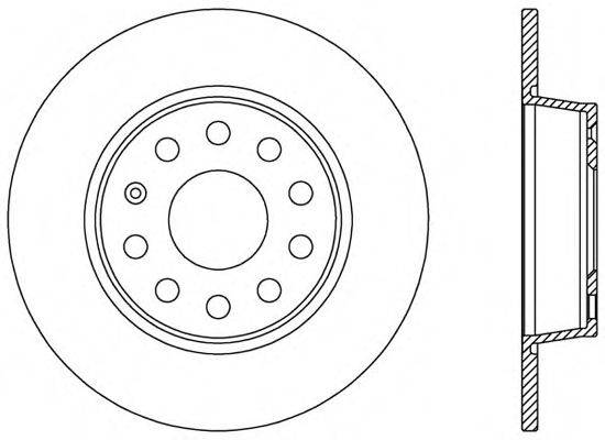 OPEN PARTS BDA253910 гальмівний диск