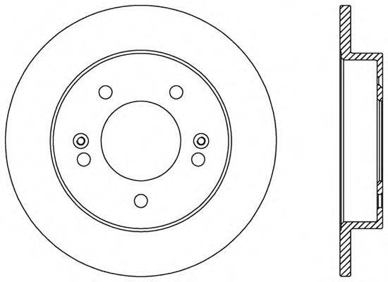 OPEN PARTS BDA256910 гальмівний диск