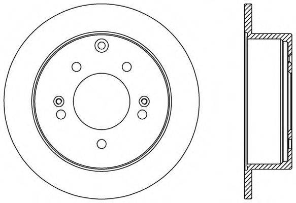 OPEN PARTS BDA257010 гальмівний диск