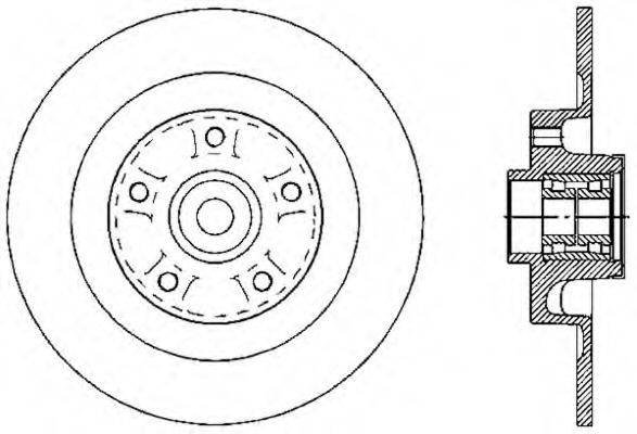 OPEN PARTS BDA260230 гальмівний диск