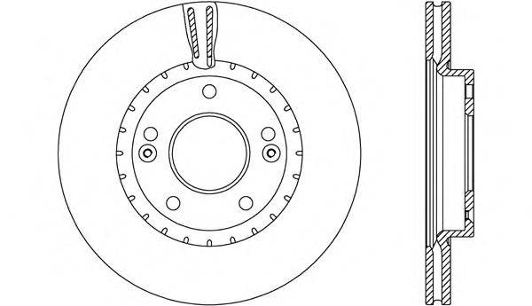 OPEN PARTS BDA260320 гальмівний диск