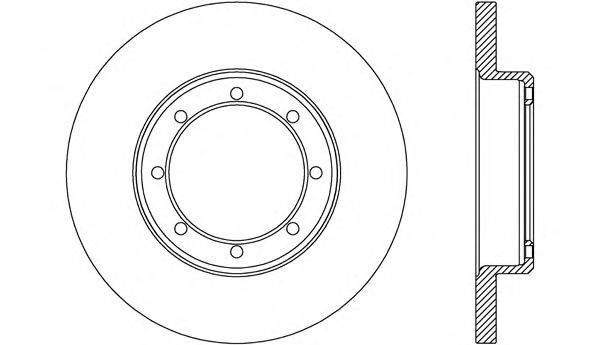 OPEN PARTS BDA265510 гальмівний диск