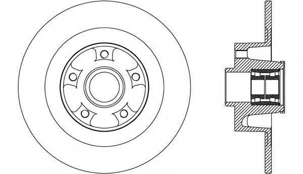 OPEN PARTS BDA270830 гальмівний диск