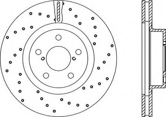 OPEN PARTS BDRS149325 гальмівний диск