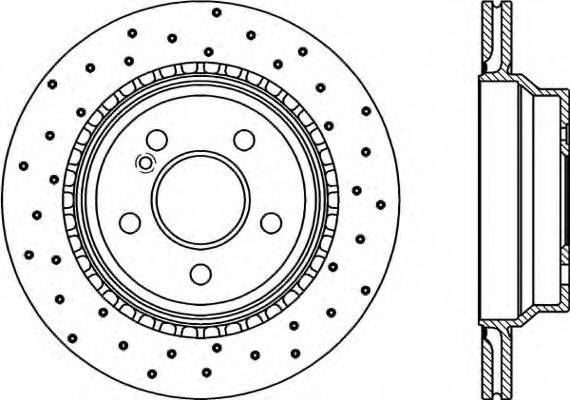 OPEN PARTS BDRS199625 гальмівний диск