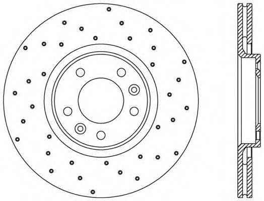 OPEN PARTS BDRS238025 гальмівний диск