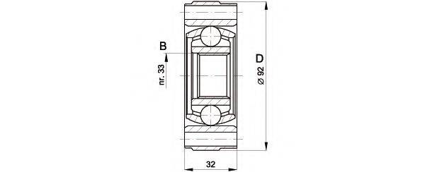 OPEN PARTS CVJ540120 Шарнірний комплект, приводний вал