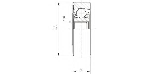 OPEN PARTS CVJ540820 Шарнірний комплект, приводний вал