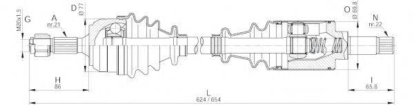 OPEN PARTS DRS623200 Приводний вал