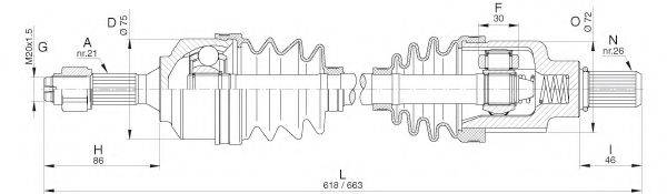 OPEN PARTS DRS631300 Приводний вал