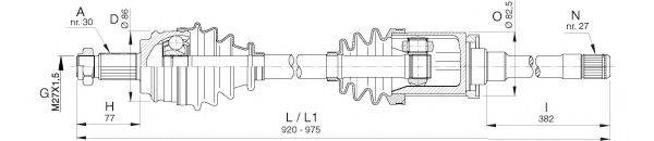 OPEN PARTS DRS639400 Приводний вал