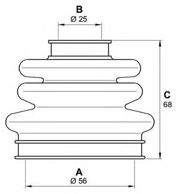 OPEN PARTS SJK700400 Комплект пильника, приводний вал