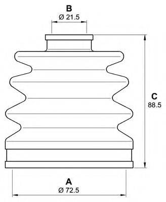 OPEN PARTS SJK704000 Комплект пильника, приводний вал