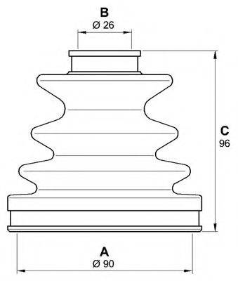 OPEN PARTS SJK707600 Комплект пильника, приводний вал