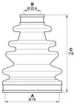 OPEN PARTS SJK707900 Комплект пильника, приводний вал