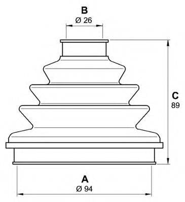 OPEN PARTS SJK708500 Комплект пильника, приводний вал