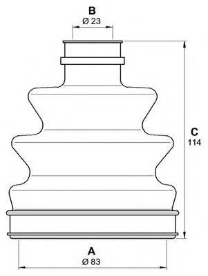 OPEN PARTS SJK719300 Комплект пильника, приводний вал