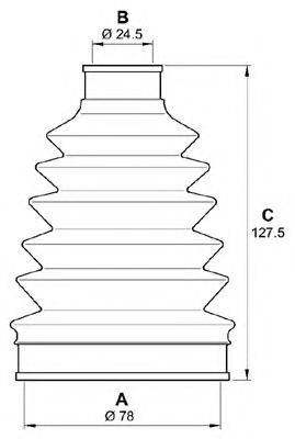 OPEN PARTS SJK721600 Комплект пильника, приводний вал