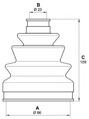 OPEN PARTS SJK723800 Комплект пильника, приводний вал