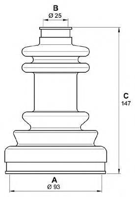 OPEN PARTS SJK724300 Комплект пильника, приводний вал