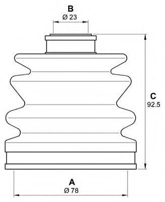 OPEN PARTS SJK727300 Комплект пильника, приводний вал