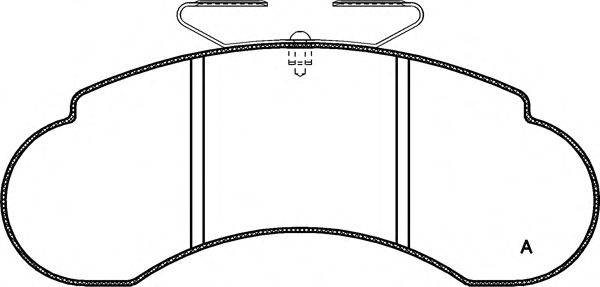 OPEN PARTS BPA014210 Комплект гальмівних колодок, дискове гальмо