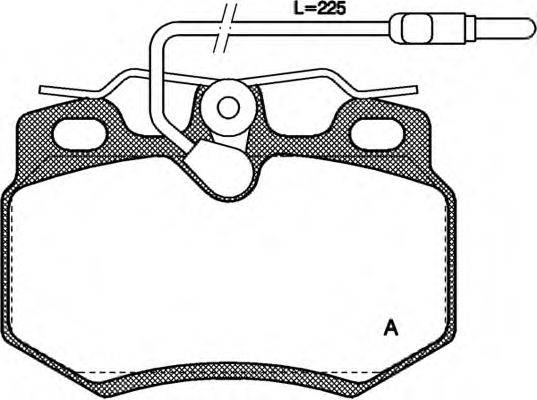 OPEN PARTS BPA017014 Комплект гальмівних колодок, дискове гальмо