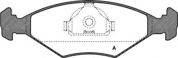 OPEN PARTS BPA028110 Комплект гальмівних колодок, дискове гальмо