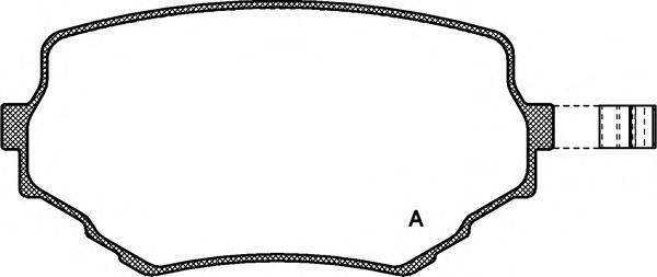 OPEN PARTS BPA059402 Комплект гальмівних колодок, дискове гальмо