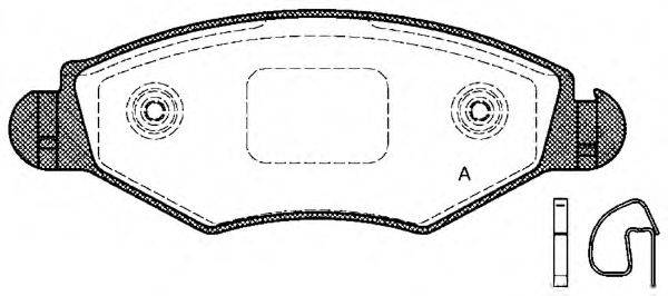 OPEN PARTS BPA064320 Комплект гальмівних колодок, дискове гальмо