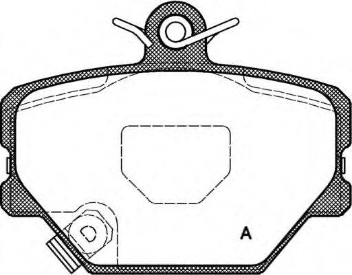 OPEN PARTS BPA070502 Комплект гальмівних колодок, дискове гальмо