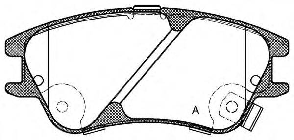 OPEN PARTS BPA113902 Комплект гальмівних колодок, дискове гальмо