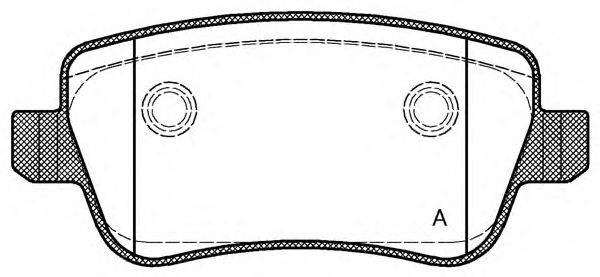 OPEN PARTS BPA117800 Комплект гальмівних колодок, дискове гальмо