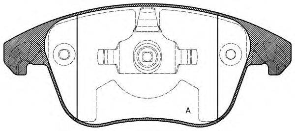 OPEN PARTS BPA124900 Комплект гальмівних колодок, дискове гальмо