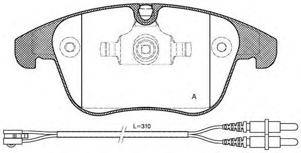 OPEN PARTS BPA124901 Комплект гальмівних колодок, дискове гальмо