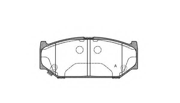 OPEN PARTS BPA138111 Комплект гальмівних колодок, дискове гальмо