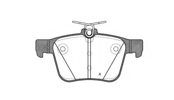 OPEN PARTS BPA151610 Комплект гальмівних колодок, дискове гальмо