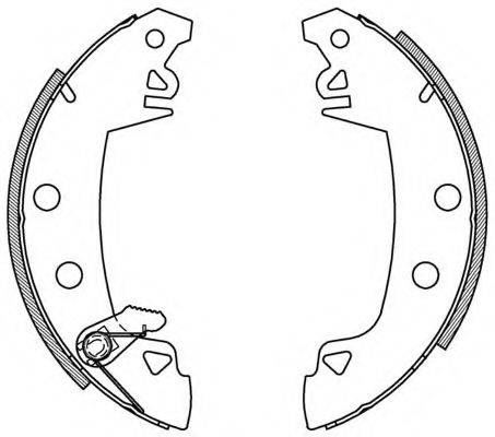 OPEN PARTS BSA200300 Комплект гальмівних колодок