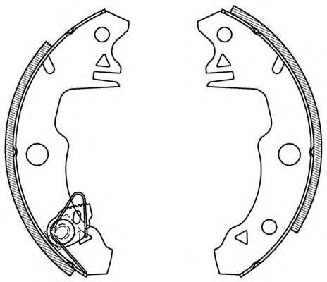 OPEN PARTS BSA200500 Комплект гальмівних колодок