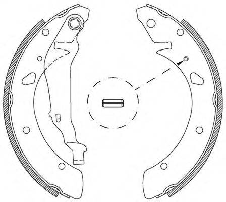 OPEN PARTS BSA201900 Комплект гальмівних колодок