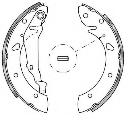 OPEN PARTS BSA205200 Комплект гальмівних колодок